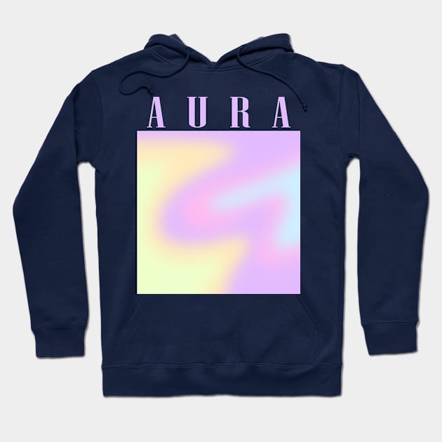 Aura Pastel Abstract Hoodie by thenewkidprints